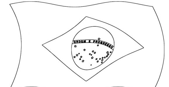 Coloriage Drapeau Brésil Dessins Et Coloriages Coloriage Moyen format   Imprimer Le