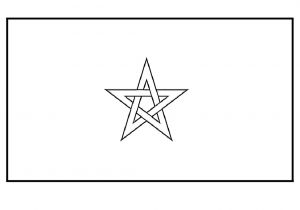 Coloriage Drapeau Du Maroc Dessins Et Coloriages Page De Coloriage Grand format à