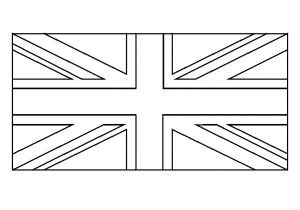 Coloriage Drapeau Royaume Uni Image Drapeau Anglais   Imprimer