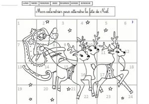 Coloriage Du Calendrier De L Avent épinglé Sur Noel