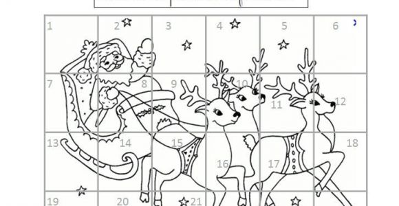 Coloriage Du Calendrier De L Avent épinglé Sur Noel