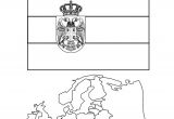 Coloriage Du Drapeau De L Espagne Le Magnifique Drapeau De La Serbie Dans Un Dessin   Colorier