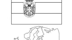 Coloriage Du Drapeau De L Espagne Le Magnifique Drapeau De La Serbie Dans Un Dessin   Colorier