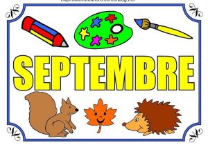 Coloriage Du Mois De Septembre Mois De Septembre   Colorier   Gommettes