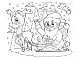 Coloriage Du Pere Noel Et Ses Rennes Dessin Du Pere Noel Avec son Traineau Et Ses Rennes