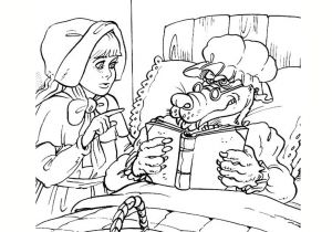 Coloriage Du Petit Chaperon Rouge 20 Dessins De Coloriage Loup Petit Chaperon Rouge   Imprimer