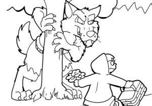 Coloriage Du Petit Chaperon Rouge 20 Dessins De Coloriage Loup Petit Chaperon Rouge   Imprimer