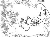 Coloriage Du Petit Chaperon Rouge Le Loup Guette Le Petit Chaperon Rouge Coloriages Du Petit
