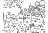 Coloriage Du Printemps A Imprimer Printemps " Dans Mon Jardin Il Y A "