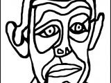 Coloriage Dubuffet A Partir Autoportrait Ii De Dubuffet Le tour De Mes Idées