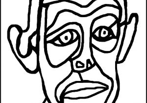 Coloriage Dubuffet A Partir Autoportrait Ii De Dubuffet Le tour De Mes Idées