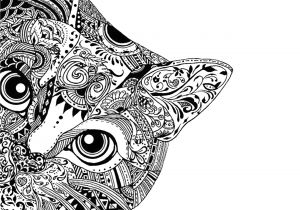 Coloriage Dur De Chat Coloriage Adulte A Imprimer Maison Design Apsip