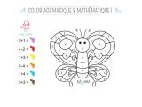 Coloriage Educatif 5 Ans Coloriage Magique Et Mathématique Le Papillon Momes