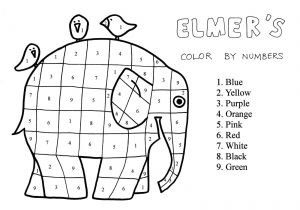 Coloriage Elmer à Imprimer Elmer Teaches Us to Live In Peace