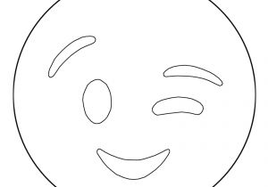 Coloriage Emoji à Imprimer Coloriage Emoji Wink Smiley Jecolorie