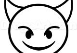 Coloriage Emoji iPhone A Imprimer Coloriage Diable Emoji iPhone Jecolorie