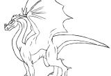 Coloriage En 3d Gratuit Coloriage Dragon 3d De Profile Dessin