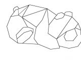 Coloriage En 3d Gratuit Dessin Du Panda En origami