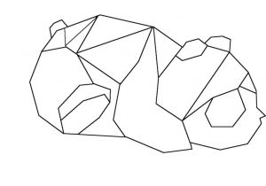 Coloriage En 3d Gratuit Dessin Du Panda En origami