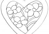 Coloriage En forme De Coeur A Imprimer Coloriage De Fleurs