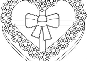Coloriage En forme De Coeur A Imprimer Coloriage Saint Valentin De St Valentin Coloriage Coeur Et La