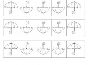Coloriage En Haut En Bas Maternelle Haut Et Bas Avec Un Parapluie