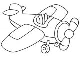Coloriage En Ligne Avion Ce Dessin De Petit Avion   Hélice Est Fait Pour Les Plus