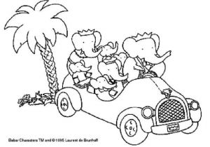 Coloriage En Ligne Babar Famille Babar Coloriage