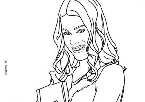 Coloriage En Ligne De Violetta Coloriages Portrait De Violetta Fr Hellokids
