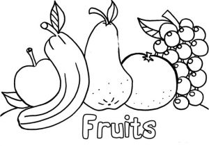 Coloriage En Ligne Fruits Coloriage Fruits Stylisés Dessin Gratuit à Imprimer