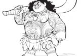 Coloriage En Ligne Gratuit De Vaiana Coloriage Maui Du Disney Vaiana Dessin