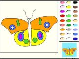 Coloriage En Ligne Gratuit Pour Enfant Papillon Jeu De Coloriage En Ligne Jeux Pour Enfants
