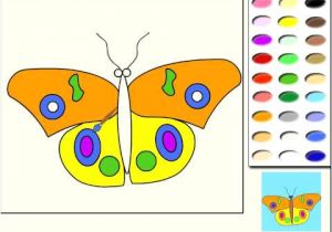 Coloriage En Ligne Gratuit Pour Enfant Papillon Jeu De Coloriage En Ligne Jeux Pour Enfants