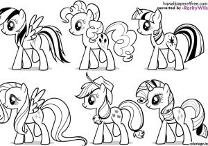 Coloriage En Ligne Little Pony Coloriage My Little Poney 6 Dessin À Imprimer