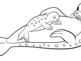 Coloriage En Ligne orque Coloriage Phoque Coloriage orque Bacbac Phoque Et Maman En Dorque