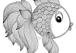 Coloriage En Ligne Poisson Mod¨le Pour Livre De Coloriage Poissons Mignons De Dessin