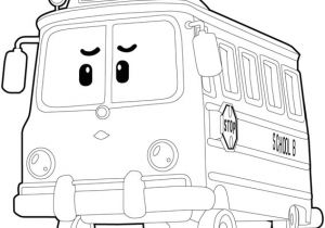 Coloriage En Ligne Robocar Poli Coloriage Robocar Poli totobus