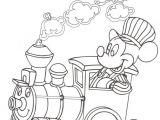 Coloriage En Ligne Train Mickey Mouse Coloring Page