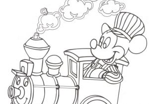 Coloriage En Ligne Train Mickey Mouse Coloring Page