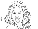 Coloriage En Ligne Violetta Coloriages Portrait De Violetta Fr Hellokids