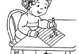 Coloriage Enfant Qui écrit Free Printable Kindergarten Coloring Pages for Kids