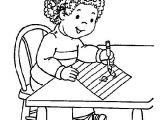 Coloriage Enfant Qui écrit Free Printable Kindergarten Coloring Pages for Kids