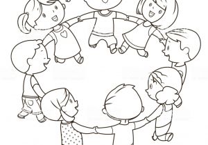 Coloriage Enfants Qui Dansent Ilustración De Coloring Book Niños Lindos tomados De La
