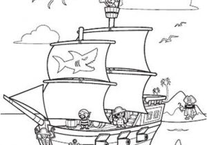 Coloriage épée Pirate Fun Printables Pirate Ship Coloring Page Spoonful