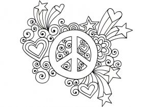 Coloriage étoile Filante Coloriage Mandala Peace and Love Meilleures Idées Coloriage Pour