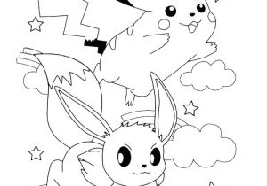 Coloriage Evoli Et Pikachu Pokemon Go 147 Jeux Vidéos – Coloriages   Imprimer