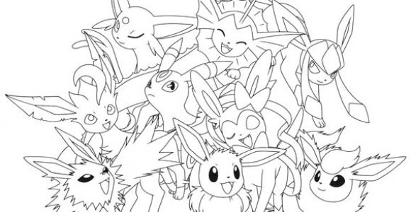 Coloriage Evoli Et Ses Evolutions Coloriage Evoli Et Ses évolutions