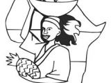Coloriage Femme Africaine Coloriage D Une Femme Africaine Qui Part Pour Le Marché