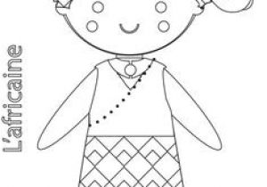 Coloriage Femme Africaine Dessin D Un Village Africain Perdu Dans La forªt   Colorier