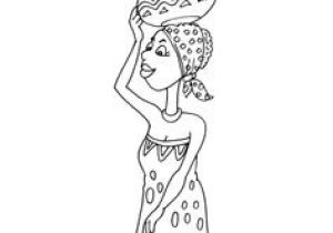Coloriage Femme Africaine Dessin D Un Village Africain Perdu Dans La forªt   Colorier